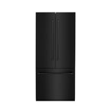 ZLINE 36" 19.6 cu. ft. Built-In 3-Door French Door Freezer Refrigerator with Internal Water and Ice Dispenser in Black Stainless Steel (RBIV-BS-36)