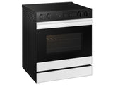 Bespoke 6.3 cu. ft. Smart Slide-In Electric Range with Air Sous Vide & Air Fry in White Glass