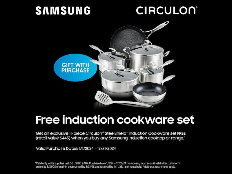 30" Smart Induction Cooktop with Wi-Fi in Black