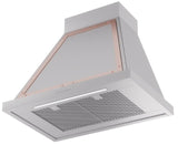 Nostalgie 30 Inch Stainless Steel Wall Mount Convertible Range Hood