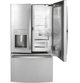 GE Profile™ 22.1 Cu. Ft. Counter-Depth Fingerprint Resistant French-Door Refrigerator with Door In Door and Hands-Free AutoFill