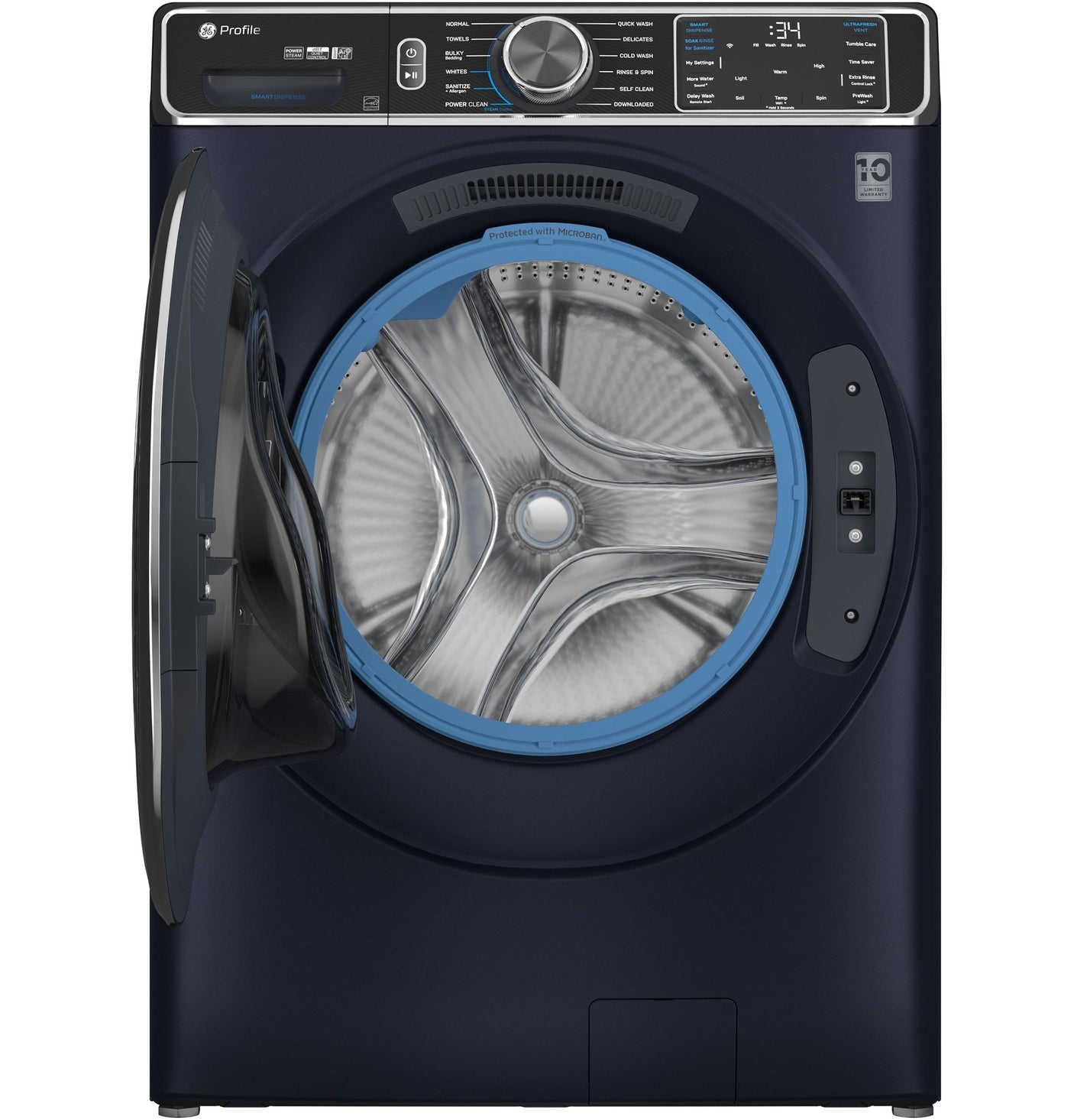 GE Profile™ 5.3 cu. ft. Capacity Smart Front Load ENERGY STAR® Washer with UltraFresh™ Vent System+ with OdorBlock™