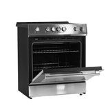 Danby 30"" Slide in Smooth Top Electric Range with Knob Controls in Stainless Steel