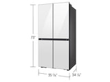 Bespoke 29 cu. ft. 4-Door Flex™ Refrigerator with Beverage Center™ & Customizable Door Panels in White Glass