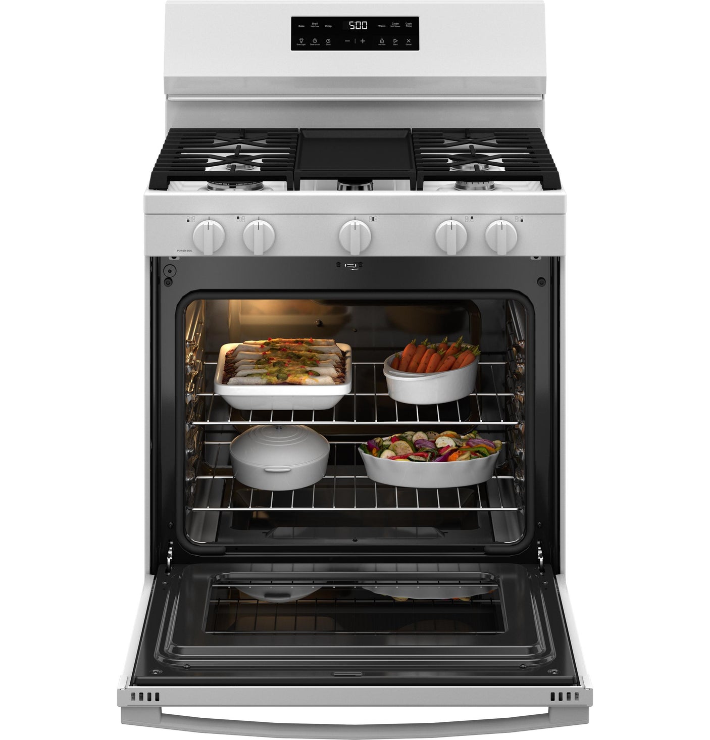 GE® 30" Free-Standing Gas Range with Crisp Mode