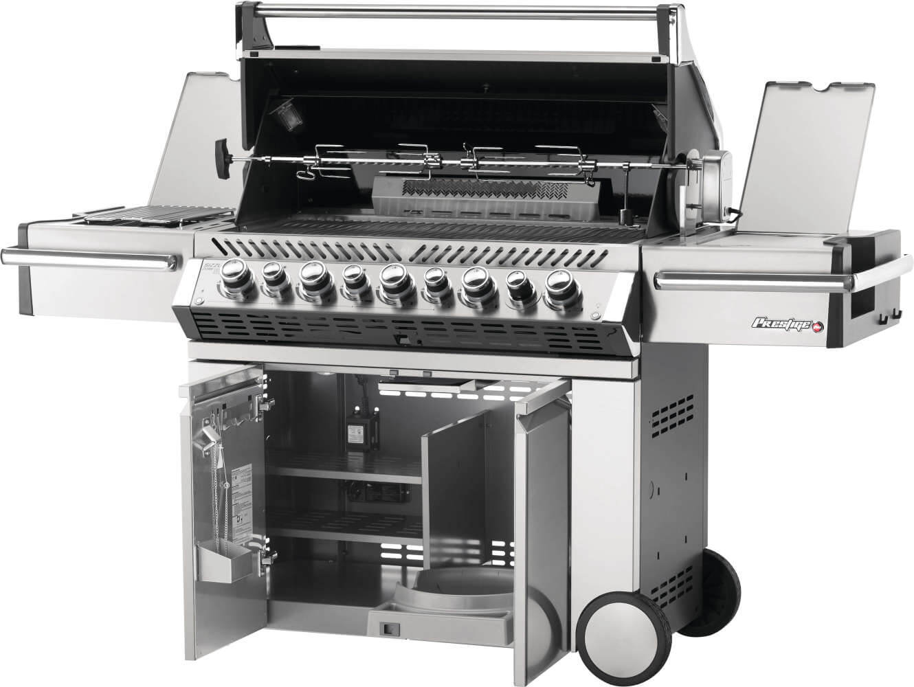 Prestige PRO 665 RSIB with Infrared Side and Rear Burners , Natural Gas, Stainless Steel