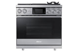 36" Pro Dual-Fuel Steam Range, Silver Stainless Steel, Liquid Propane