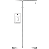 GE 21.8 Cu. Ft. Counter-Depth Fingerprint Resistant Side-By-Side Refrigerator