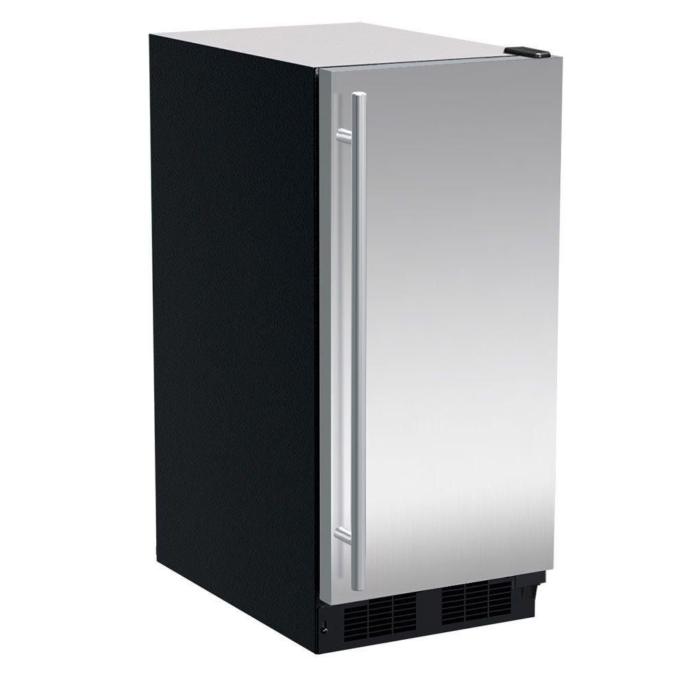 15-In Built-In Crescent Ice Machine with Door Style - Stainless Steel