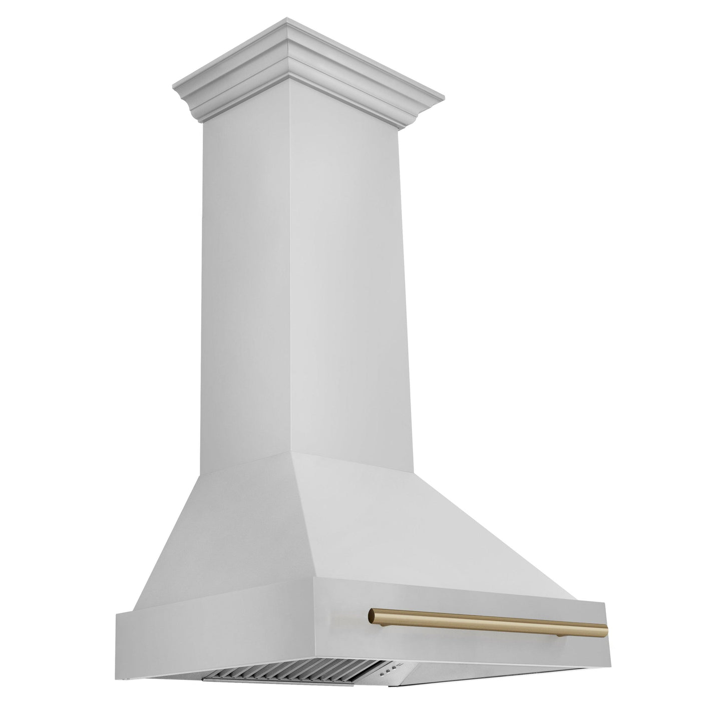 ZLINE 30 in. Autograph Edition Stainless Steel Range Hood with Stainless Steel Shell and Handle (8654STZ-30) [Color: Champagne Bronze]