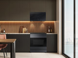 Bespoke 2.1 cu. ft. Over-the-Range Microwave with Edge to Edge Glass Display in Matte Black Steel