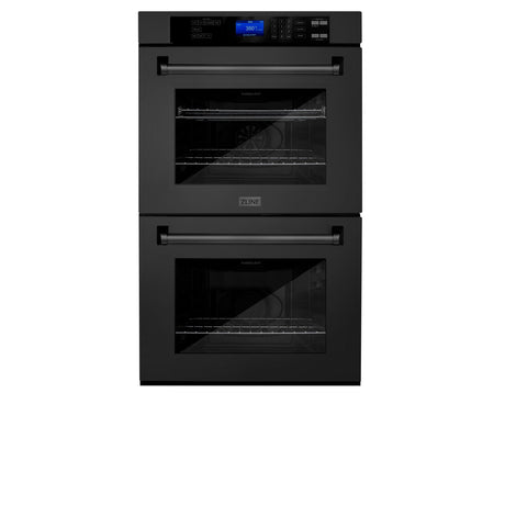 ZLINE 30 in. Professional Double Wall Oven with Self Clean (AWD-30) [Color: Black Stainless Steel]