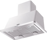 Majestic 36 Inch White Wall Mount Convertible Range Hood