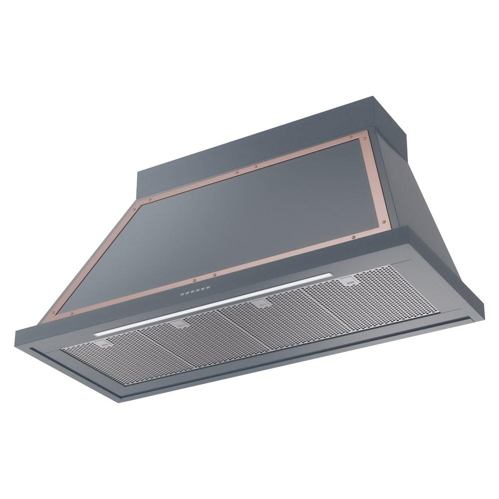 ILVE UANB48BGP Nostalgie Noblesse 48 inch Range Hood (Blue Grey, Copper)