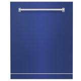 ZLINE 24" Monument Dishwasher Panel with Traditional Handle and Color Options (DPMT-24) [Color: Blue Matte]