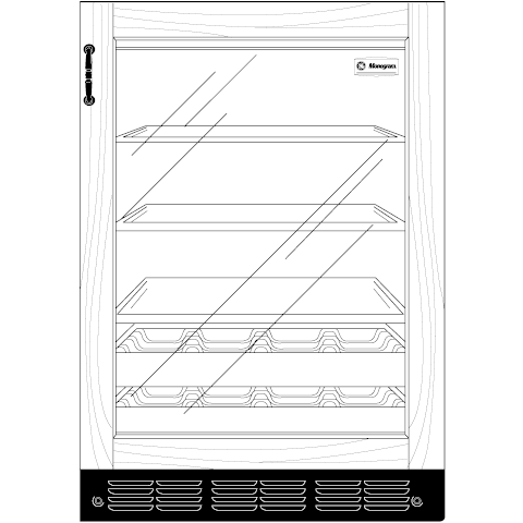 Monogram 24" Panel-Ready Beverage Center