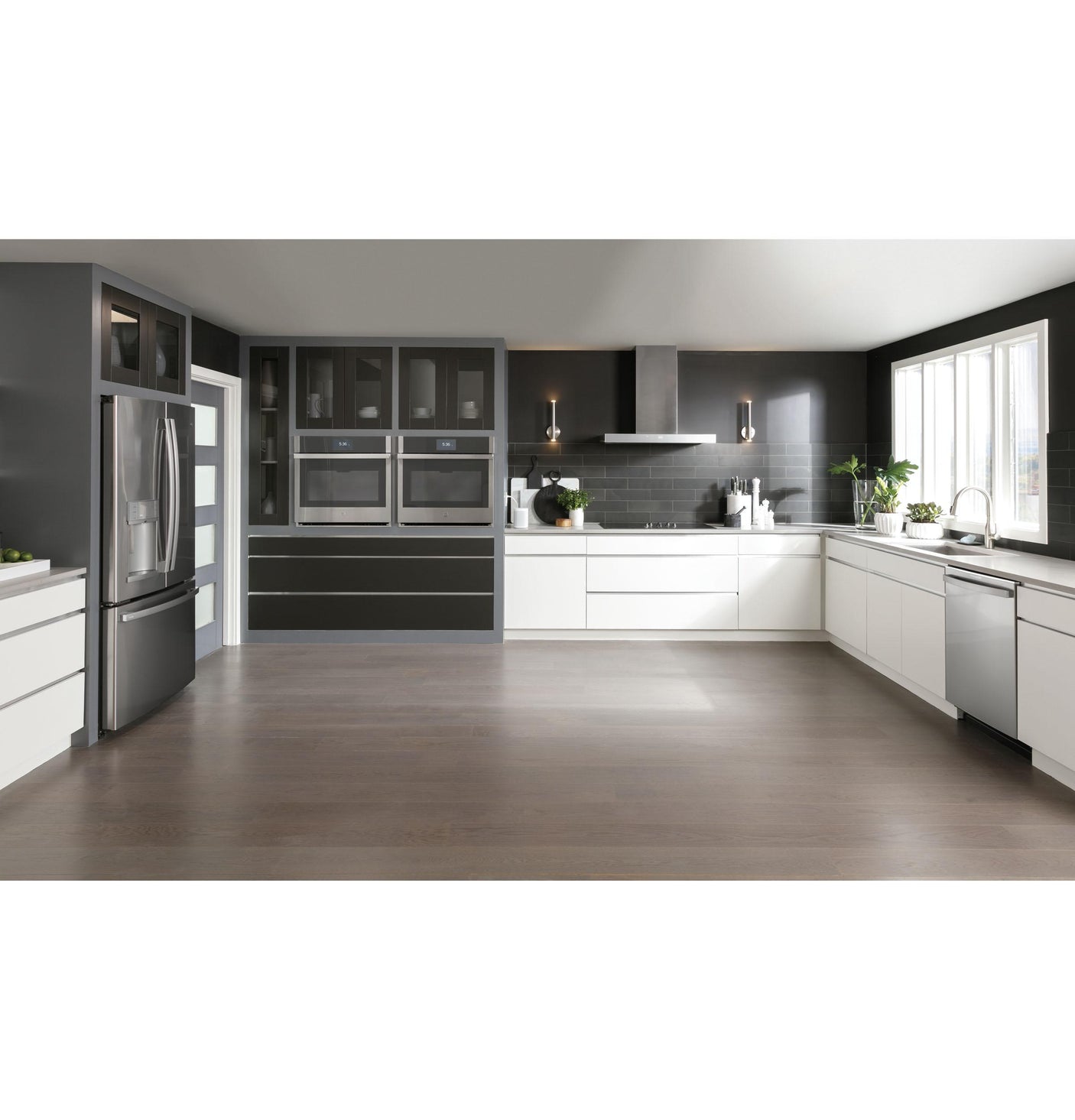 GE Profile™ ENERGY STAR® 22.1 Cu. Ft. Counter-Depth Fingerprint Resistant French-Door Refrigerator with Hands-Free AutoFill