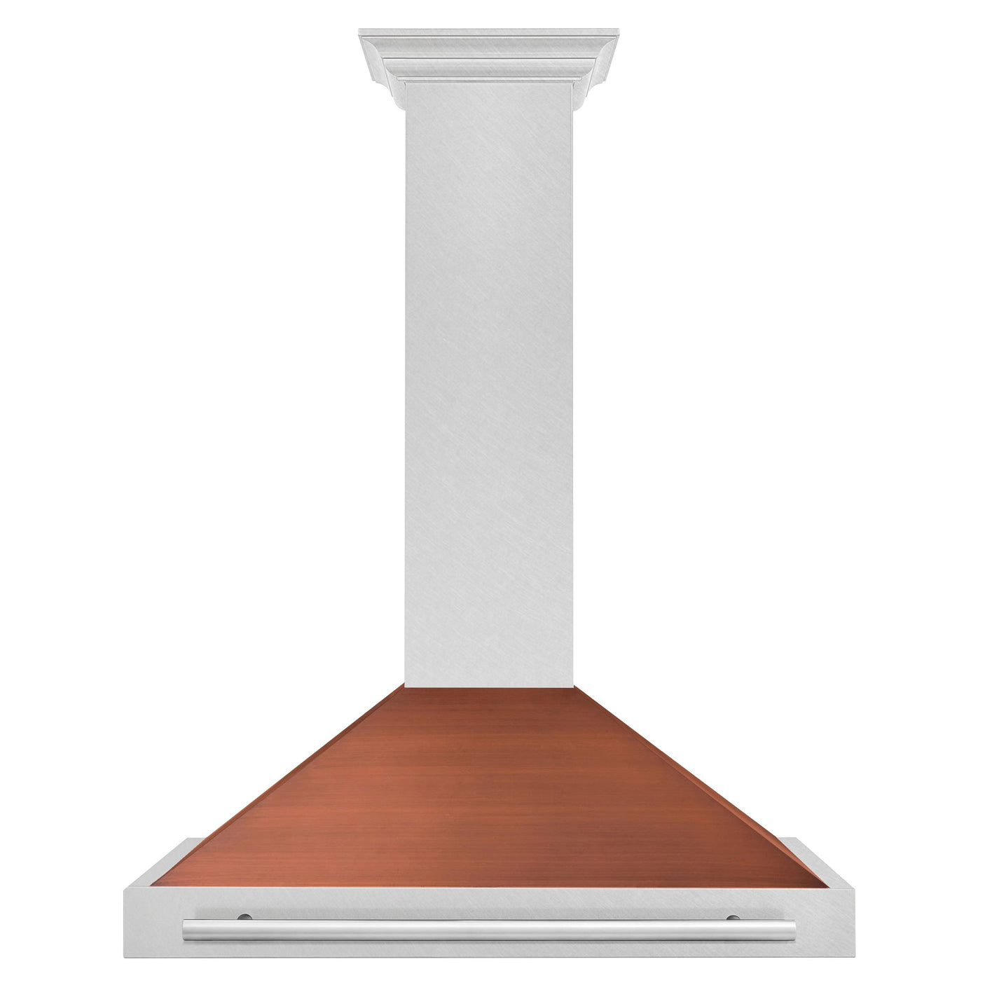 ZLINE 36 in. Convertible Fingerprint Resistant DuraSnow' Stainless Steel Range Hood with Copper Shell and Stainless Steel Handle (KB4SNX-C-36)