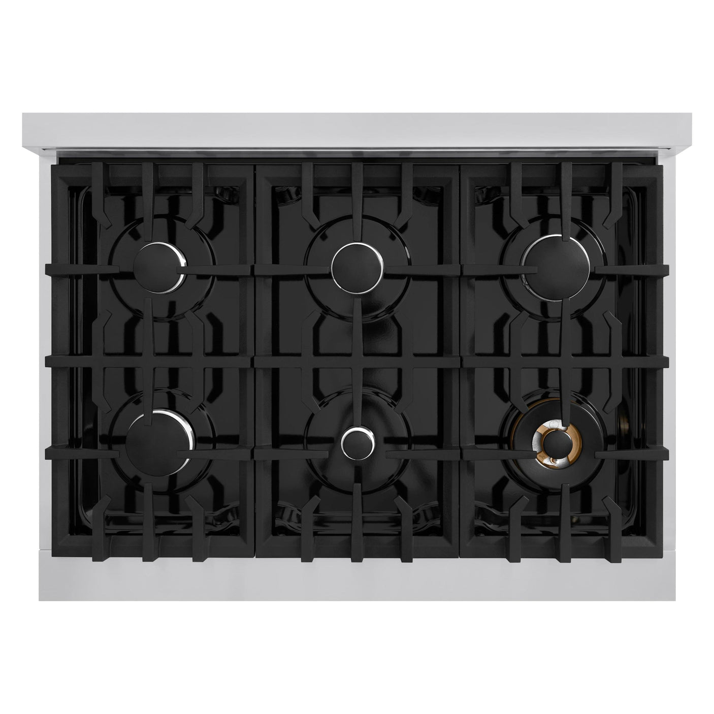 ZLINE 36 in. 5.2 cu. ft. Classic Dual Fuel Range with 6 Burner Gas Cooktop and Electric Convection Oven in Stainless Steel (CDR36)