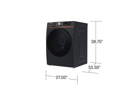 5.0 cu. ft. Extra Large Capacity Smart Front Load Washer with Super Speed Wash and Steam in Brushed Black