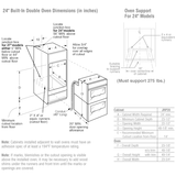 GE® 24" Double Wall Oven