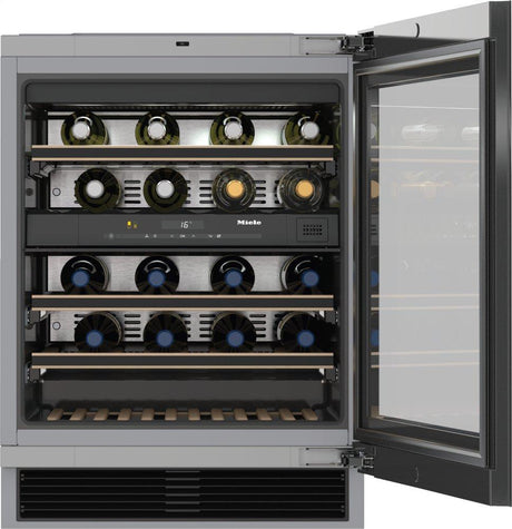 KWT 6322 UG - Built-under wine storage unit with FlexiFrame and Push2open for greater versatility and top-quality design.