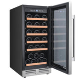 Avanti 28 Bottle DESIGNER Series Wine Cooler - Stainless Steel / 28 Bottles