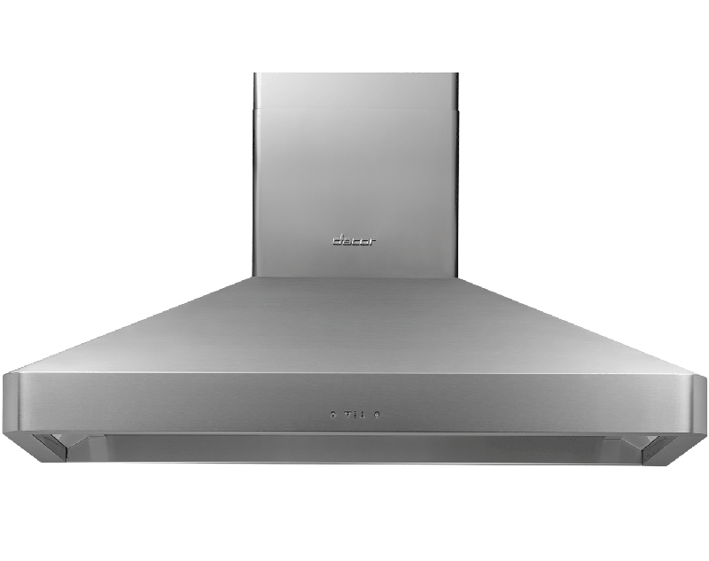 48" Chimney Wall Hood, Silver Stainless Steel