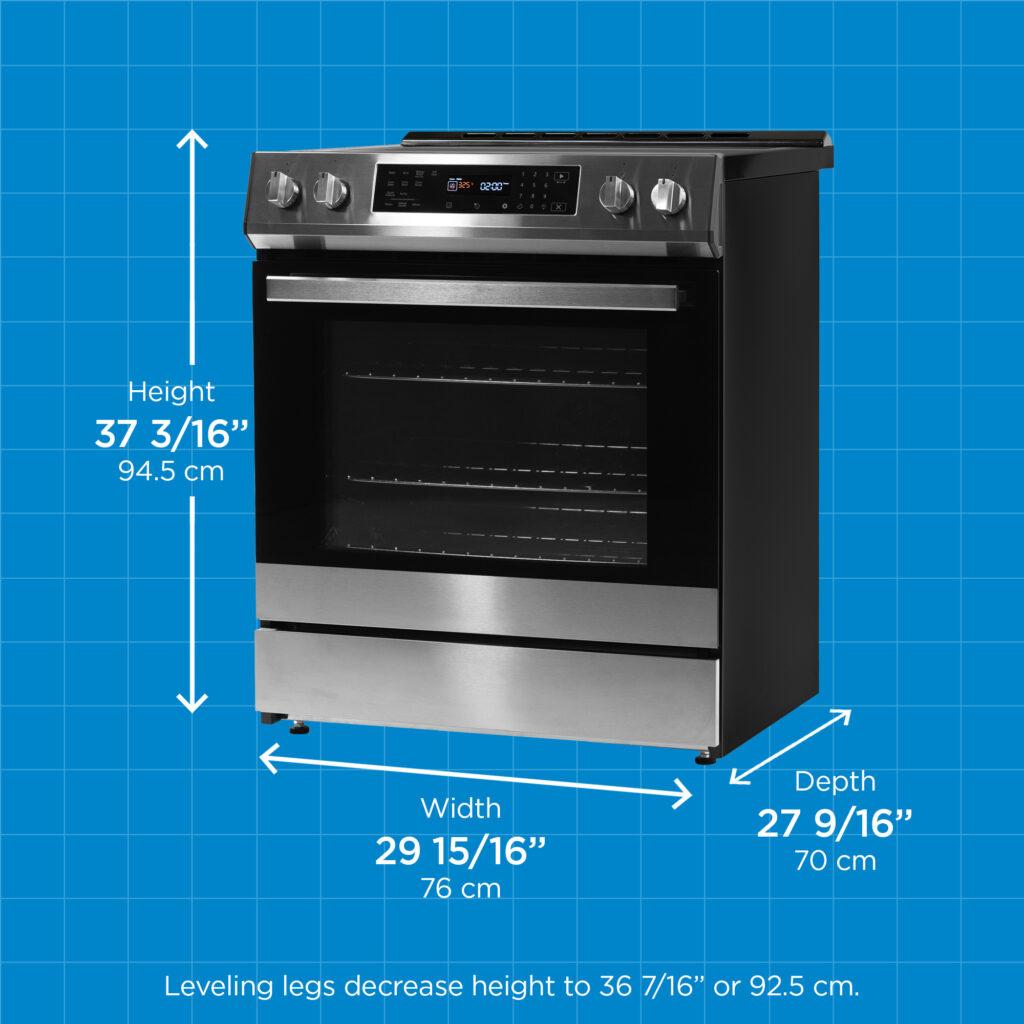 Danby 30"" Slide in Induction Range with LED Touch Control in Stainless Steel