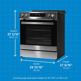 Danby 30"" Slide in Induction Range with LED Touch Control in Stainless Steel