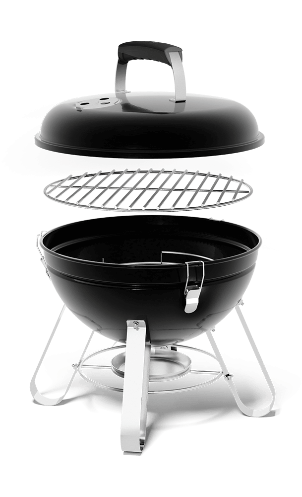 Legend 14 Charcoal Portable Kettle Grill , Charcoal, Black