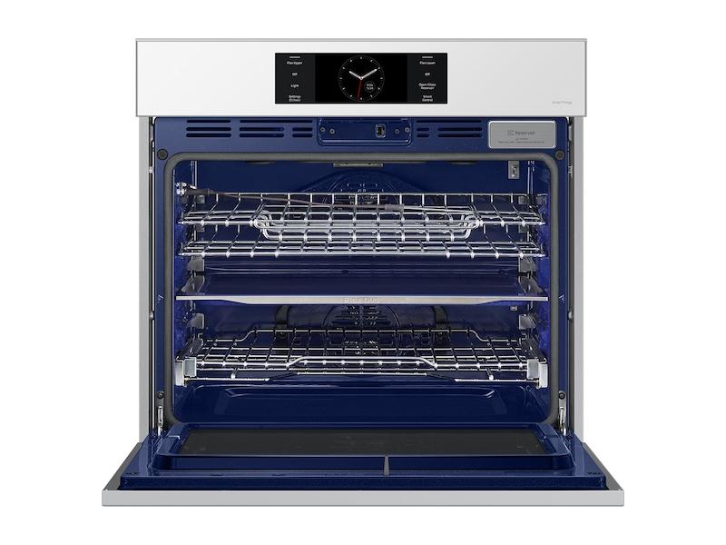 Bespoke 30" White Glass Single Wall Oven with AI Pro Cooking™ Camera