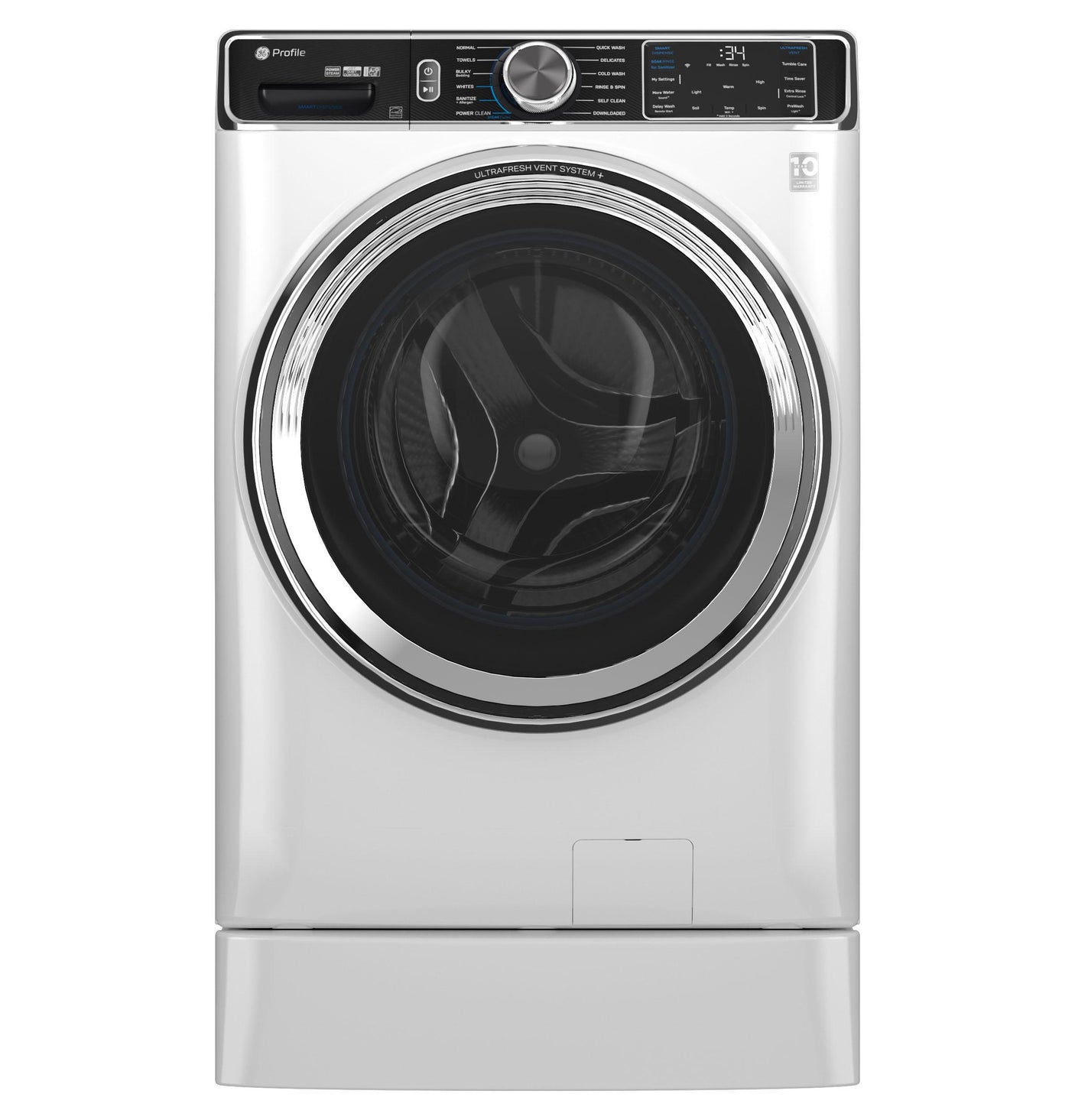 GE Profile™ 5.3 cu. ft. Capacity Smart Front Load ENERGY STAR® Washer with UltraFresh™ Vent System+ with OdorBlock™