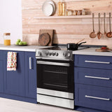 Danby 30"" Slide in Smooth Top Electric Range with Knob Controls in Stainless Steel