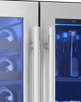 Brisas Wine Bev Cooler, 24in UC, SS+Gls, Fr Dr, 2Z