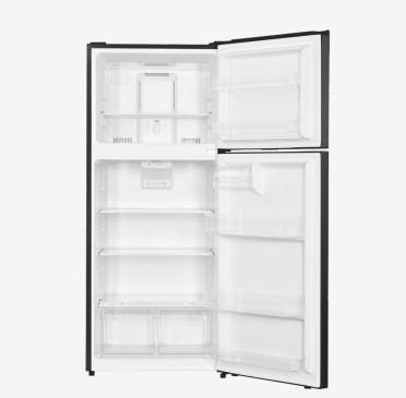 Woods 18.0 cu. Ft. Top Mount Frost-Free Fridge in Black