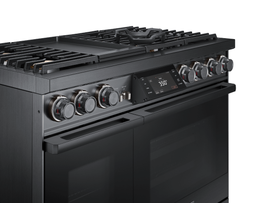 48" Pro Dual-Fuel Steam Range, Graphite Stainless Steel, Natural Gas