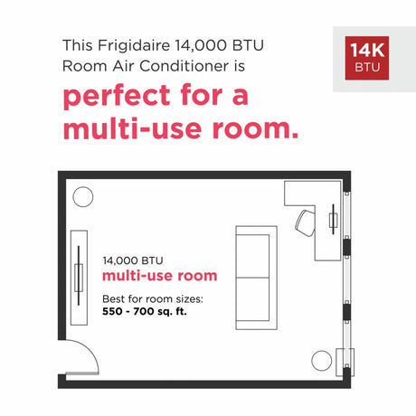 Frigidaire 14,000 BTU Inverter Window Room Air Conditioner with Wi-Fi (Energy Star)