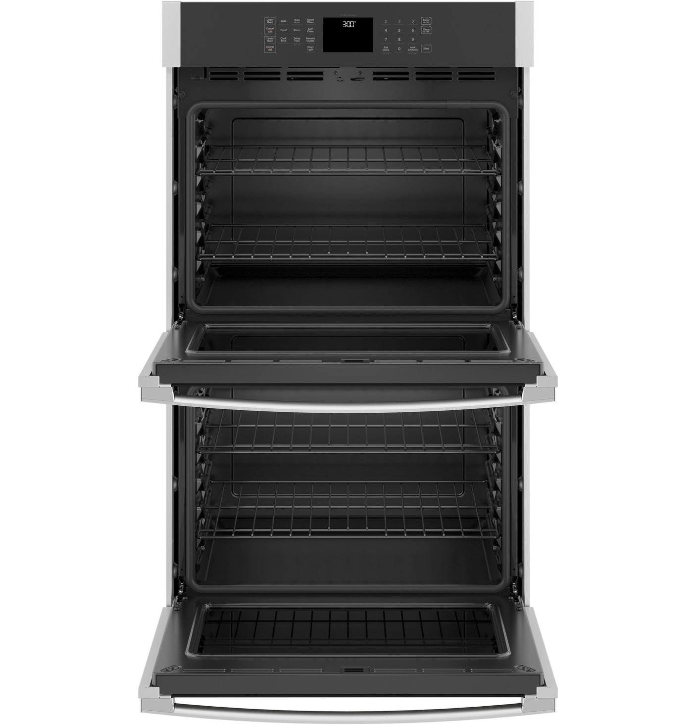 GE® 30" Smart Built-In Self-Clean Double Wall Oven with Never-Scrub Racks