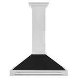 ZLINE 36 in. Stainless Steel Range Hood with Stainless Steel Handle and Color Options (KB4STX-36) [Color: Black Matte Shell]