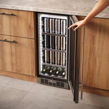 Silhouette - 15" Built-in Beverage Center In Stainless Steel