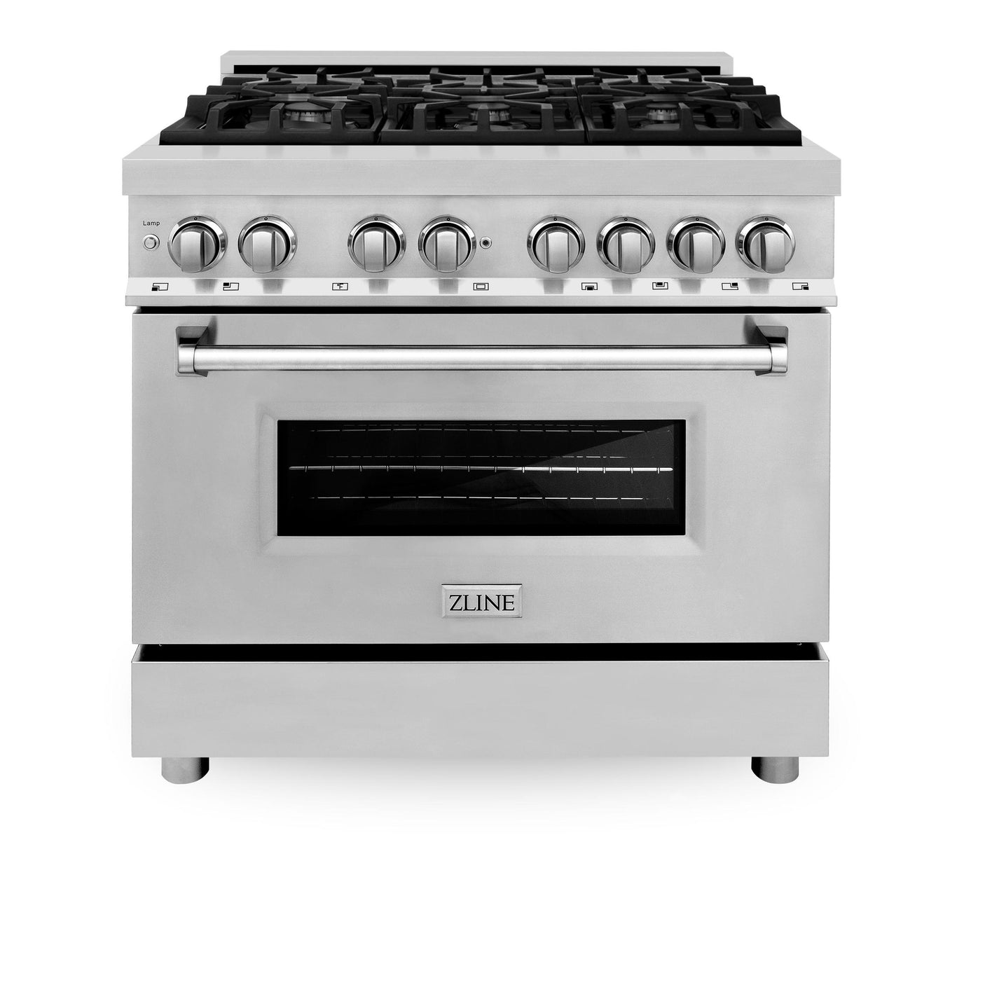 ZLINE 36 in. Dual Fuel Range with Gas Stove and Electric Oven in Stainless Steel (RA36) [Color: Stainless Steel]