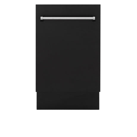 ZLINE 18" Tallac Series 3rd Rack Top Control Dishwasher with Traditional Handle, 51dBa [Color: Black Matte]