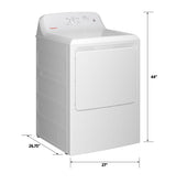 Hotpoint® 6.2 cu. ft. Capacity&#x00A0;&#x00A0;Electric&#x00A0;Dryer&#x00A0;with Up To 120 ft. Venting and Shallow Depth&#x200B;