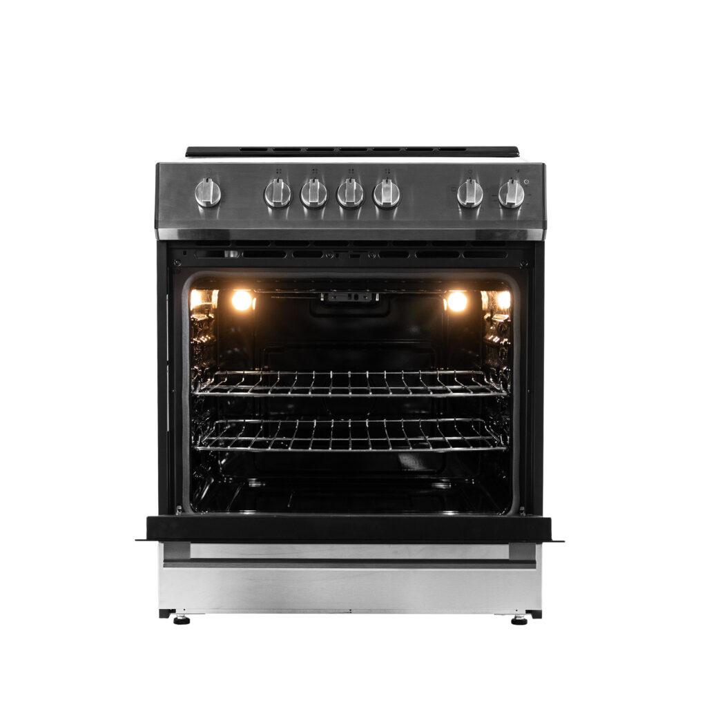 Danby 30"" Slide in Smooth Top Electric Range with Knob Controls in Stainless Steel