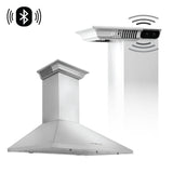 ZLINE 30 in. Ducted Vent Wall Mount Range Hood in Stainless Steel with Built-in ZLINE CrownSound Bluetooth Speakers (KL2CRN-BT)