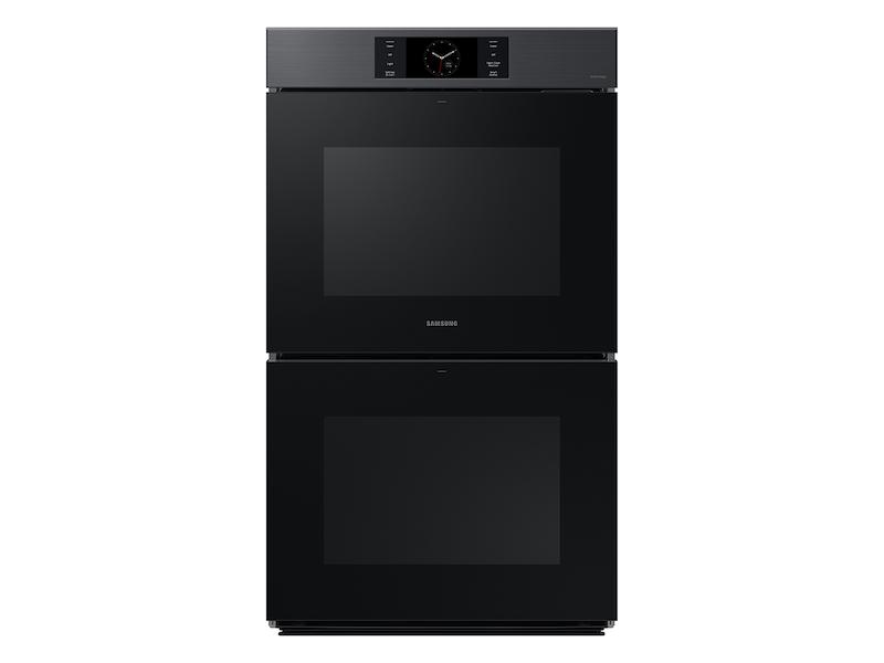 Bespoke 30" Matte Black Steel Double Wall Oven with AI Pro Cooking™ Camera