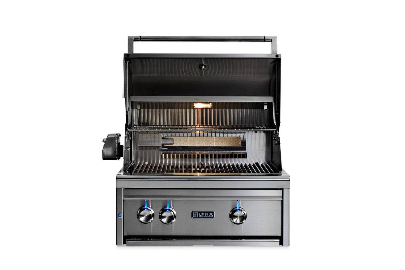 27" Lynx Professional Built In Grill with 1 Trident™ and 1 Ceramic Burner and Rotisserie, NG