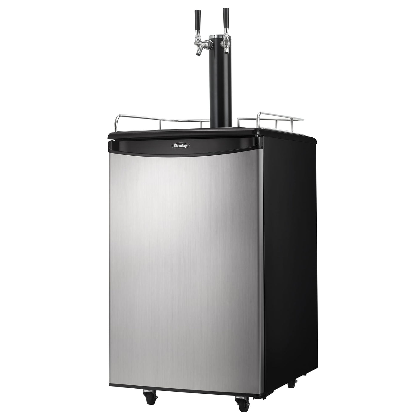 Danby 5.4 cu. ft. Dual-Tap Keg Cooler in Stainless Steel