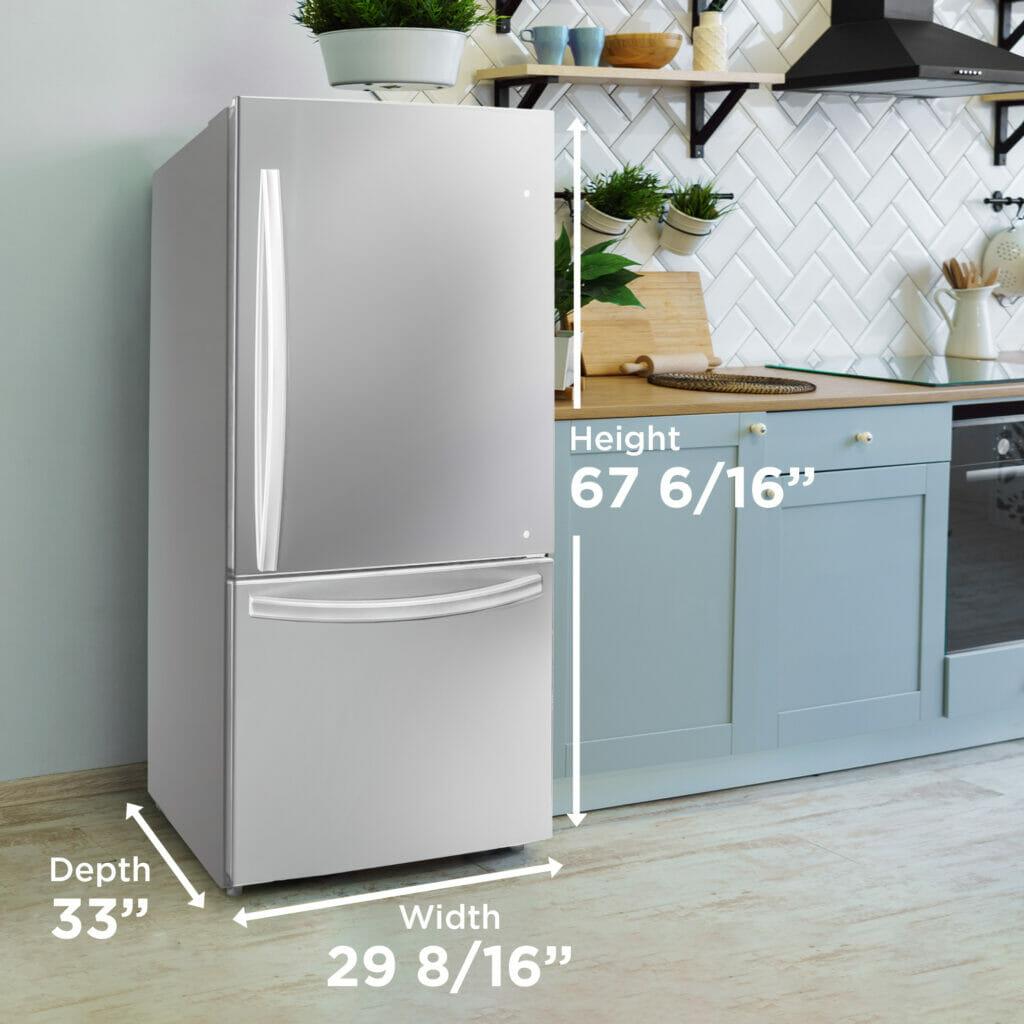 Danby Designer 18.7 cu. ft. Apartment Fridge Bottom Mount in Stainless Steel